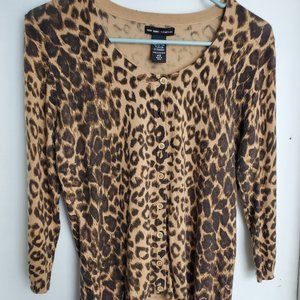 Leopard Print Cardigan